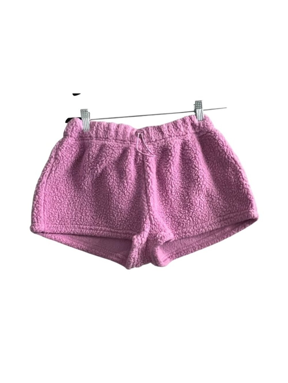 Orchid Sherpa Lounge Shorts Size Casual Soft Fleece Elastic Waist NOBO S (4-6)